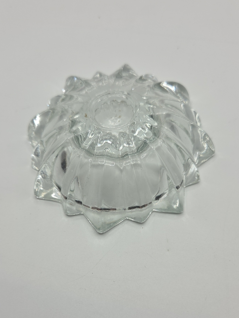 Cut Glass Vintage Candle Holder - Picture 3 of 5